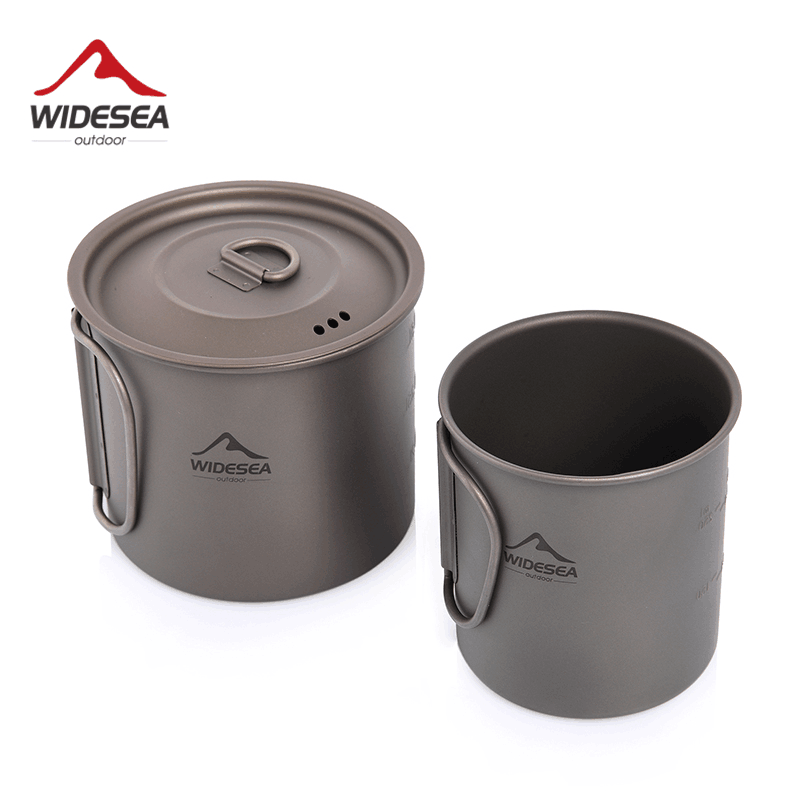 Quality Camping Cooking Set - Widesea Kamp Kupa Titanyum Bardak Turist