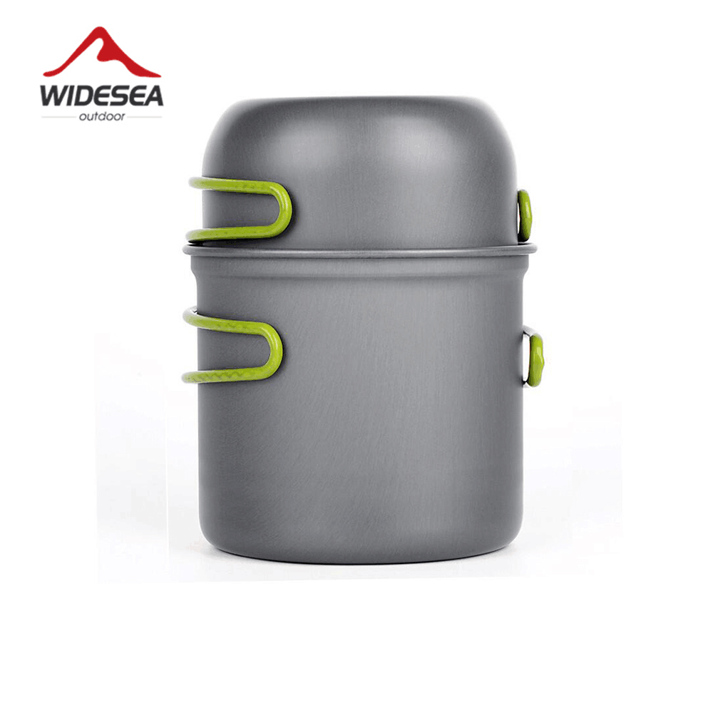 Quality Camping Cooking Set - Widesea Ultralight Kamp Pişirme Gereçleri Açık