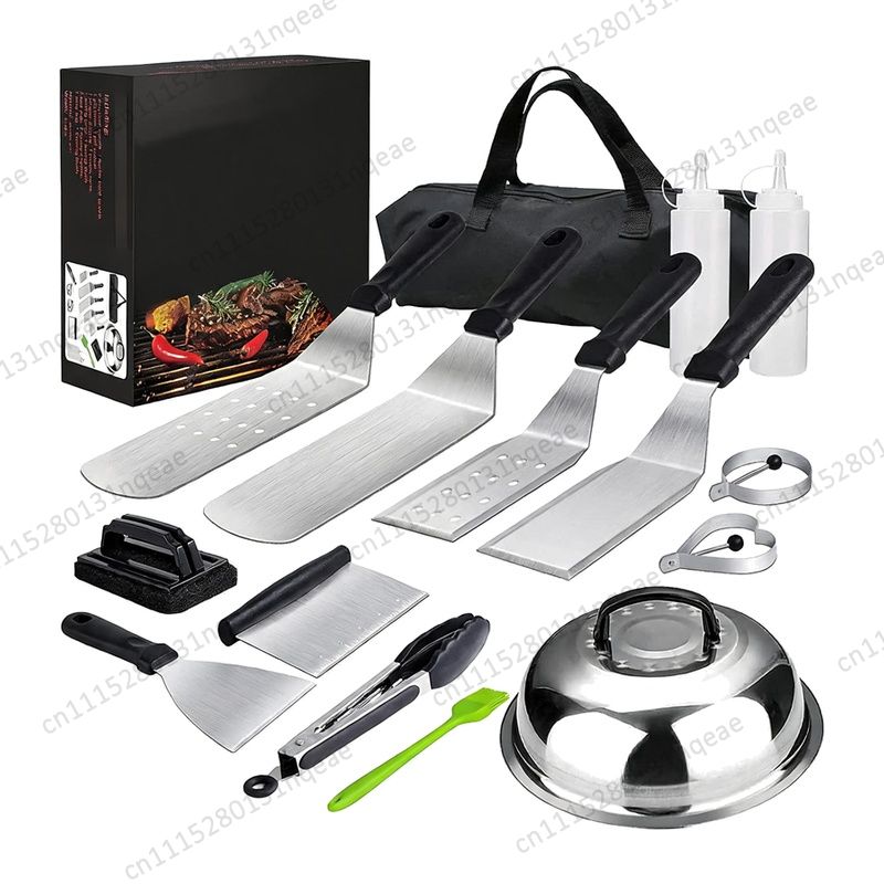 Camping Cooking Flat Top - Düz Tabanlı Izgara Tepsisi Aksesuar Seti,