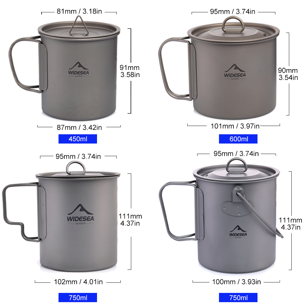 Widesea Kamp Kupa Titanyum Bar - Quality Camping Cooking Set incelemesi ve fiyatı