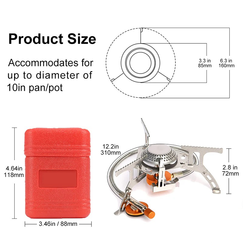 Kamp gaz sobası Taşınabilir Ka - Quality Camping Cooking Set incelemesi ve fiyatı