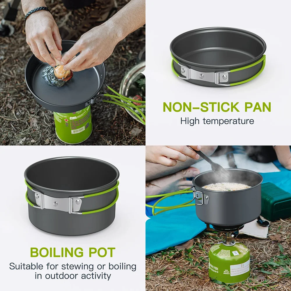 2-3 Kişilik Açık Hava Yemek Pi - Quality Camping Cooking Set incelemesi ve fiyatı