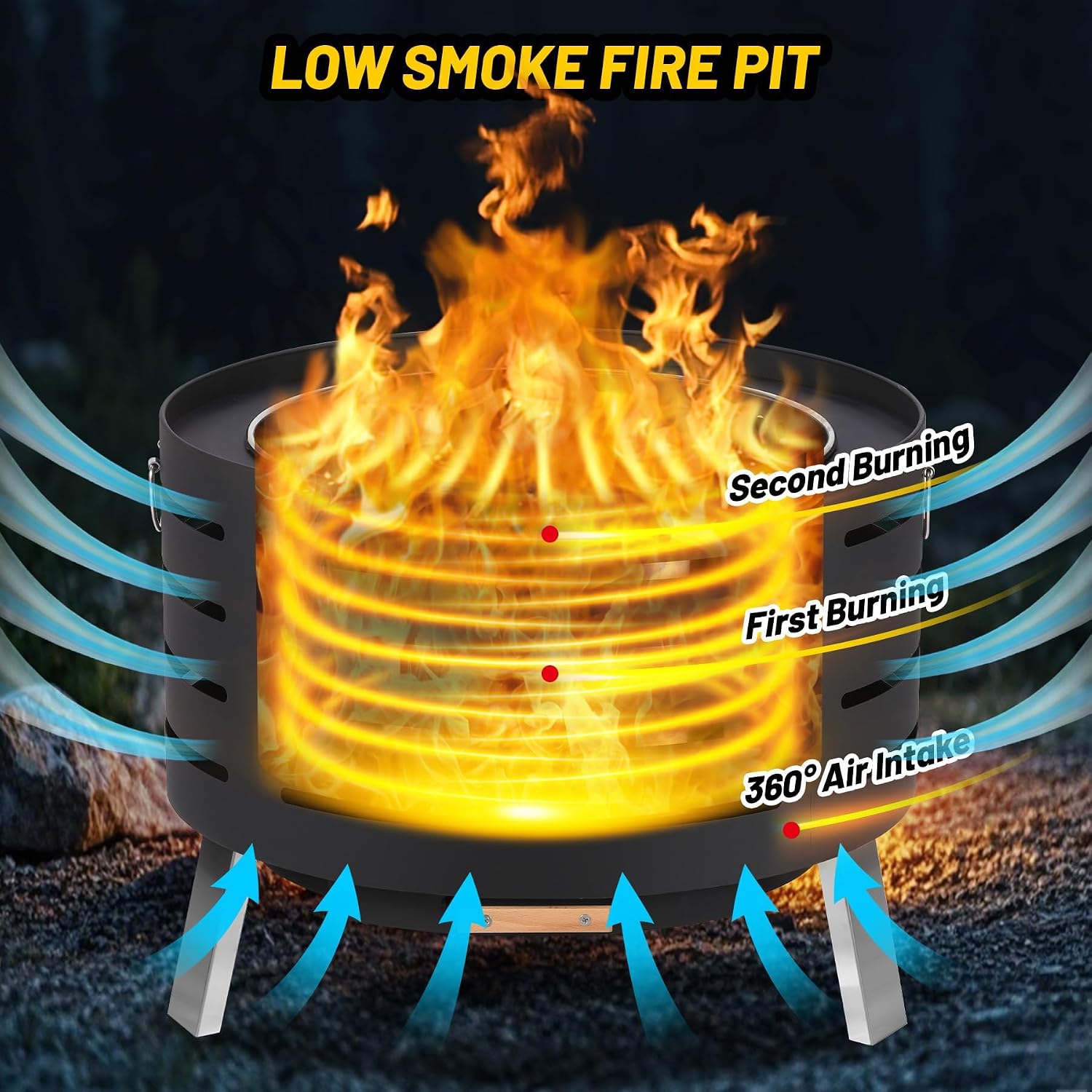 Garvee 26 inçlik, Duman Çıkarm - Camping Cooking Table incelemesi ve fiyatı